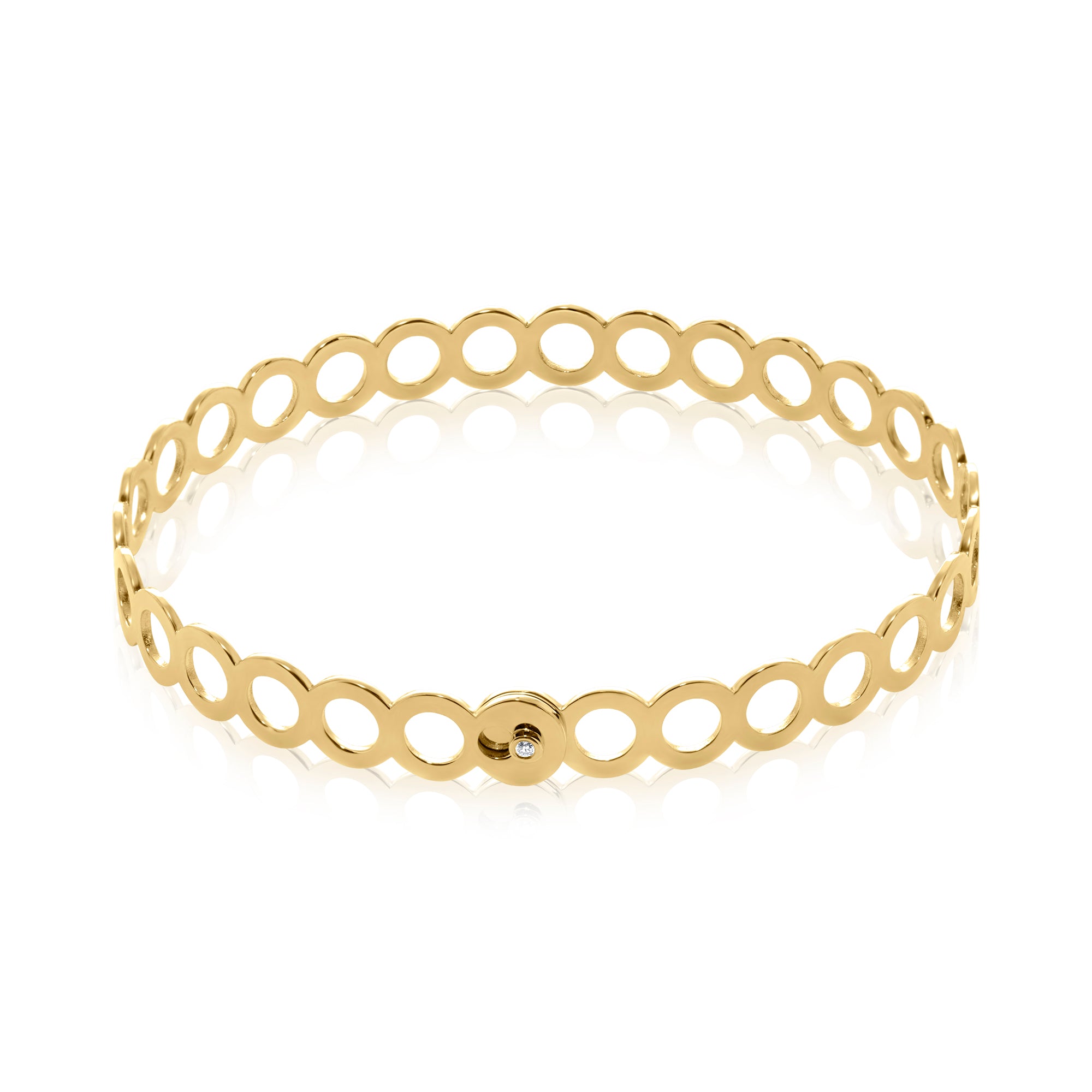 Bratara Fixa cu Model de Cercuri