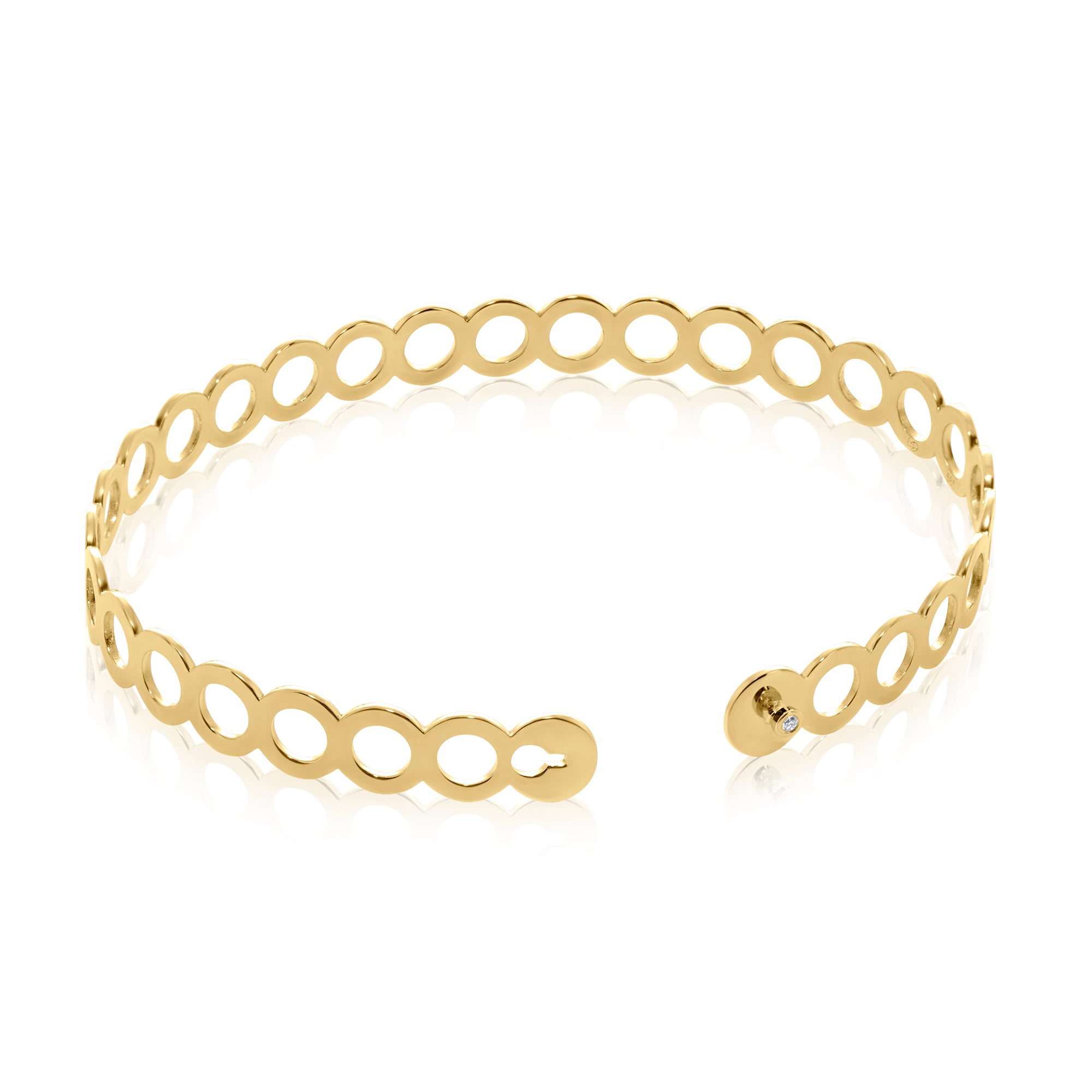 Bratara Fixa cu Model de Cercuri