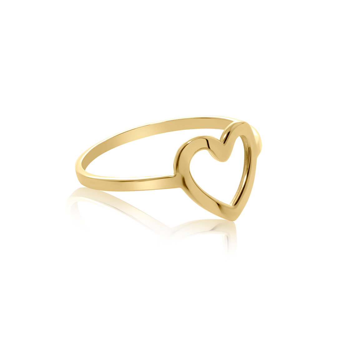 Inel cu Inima Decupata ”Love Yourself First”